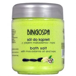 BINGOSPA Sól do kąpieli z olejem makadamia i Noni 580g